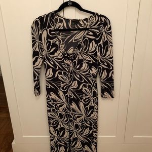 BCBG dress - black & white patterned